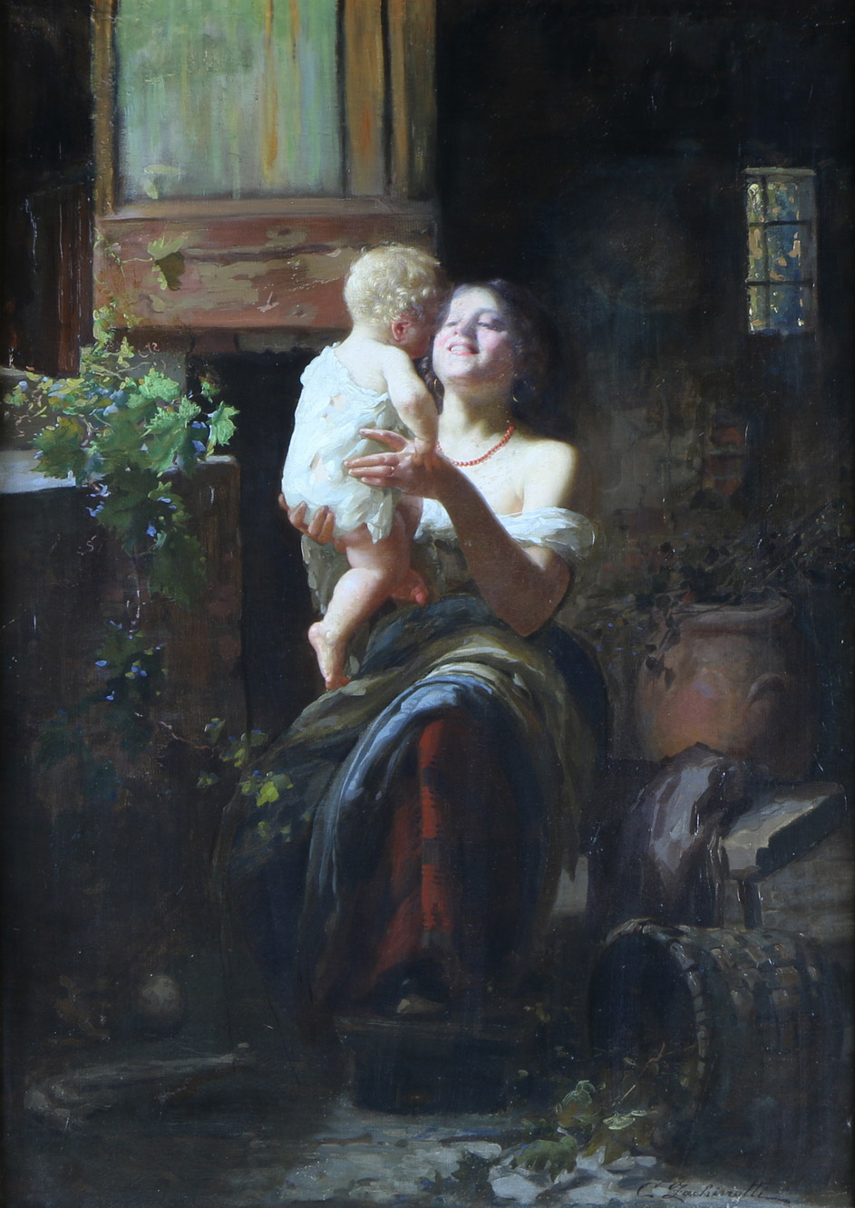 ZACHINETTI, Carlo 'MUJER CON NIÑO'