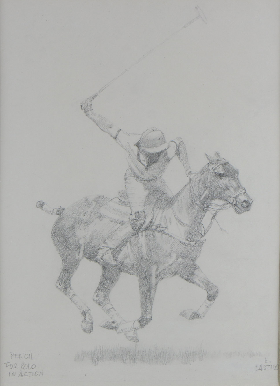 CASTRO, Enrique �PENCIL FOR POLO IN ACTION� CASTRO, Enrique �PENCIL FOR POLO IN ACTION�