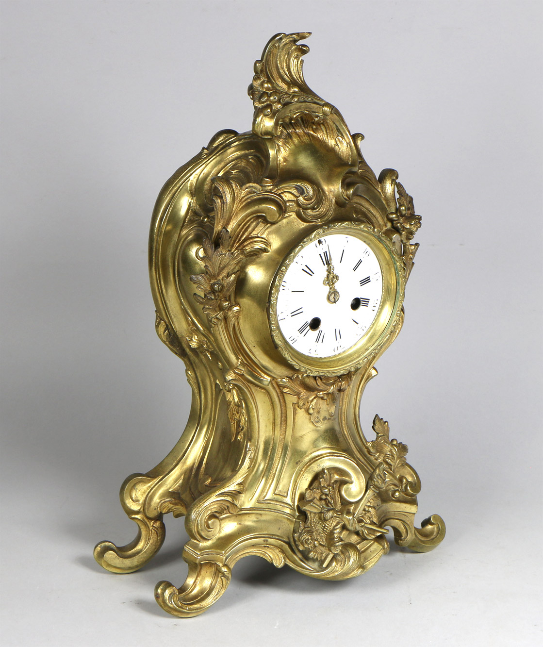 ANTIGUO RELOJ DE APOYO EN BRONCE FRANCES LUIS XV . ANTIGUO RELOJ DE APOYO EN BRONCE FRANCES LUIS XV .