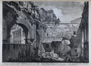 Lote 143: ANTIGUO GRABADO ITALIANO DE PIRANESI. ANTIGUO GRABADO ITALIANO DE PIRANESI.