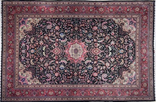 Lote 372: ALFOMBRA PERSA ISPAHAM DE LANA TEJIDA A MANO.  ALFOMBRA PERSA ISPAHAM DE LANA TEJIDA A MANO. 