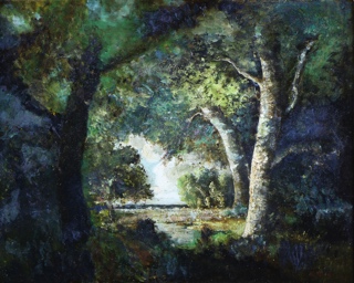 Lote 146: DIAZ DE LA PEÑA, Narcisse Virgile 'CLARO EN EL BOSQUE' 