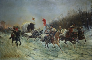 Lote 24: STOILOFF-BAUMGARTNER, Adolf  'CARAVANA EN SIBERIA' 