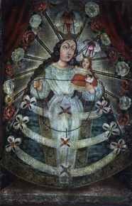 Lote 46: ANONIMO Sudamericana 'VIRGEN DEL ROSARIO' 