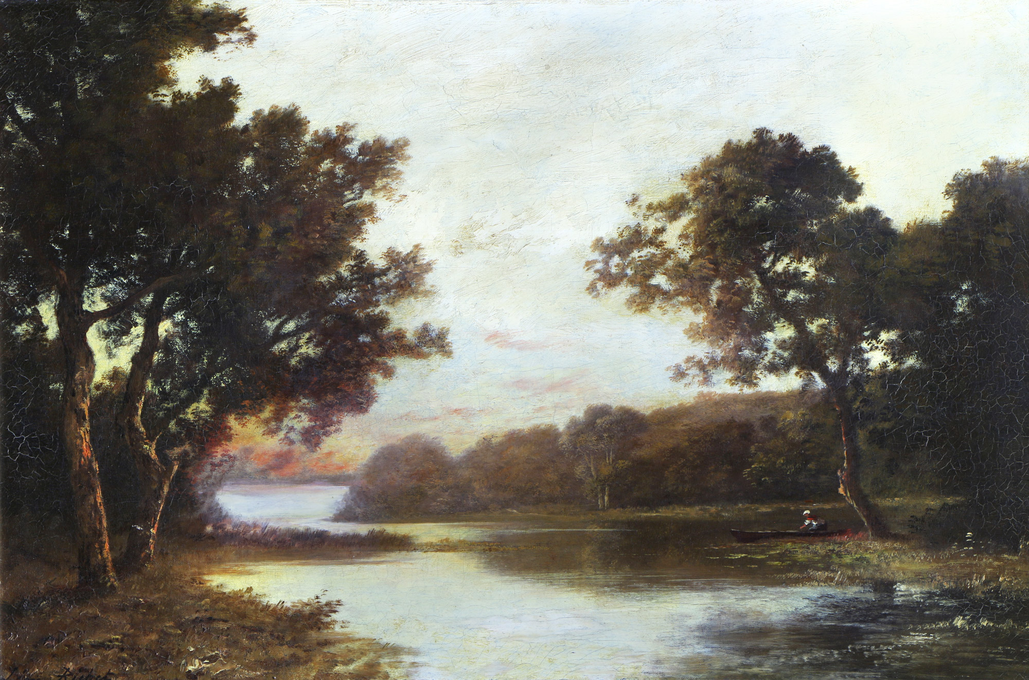 RICHET, Léon 'PAISAJE CON LAGO' 