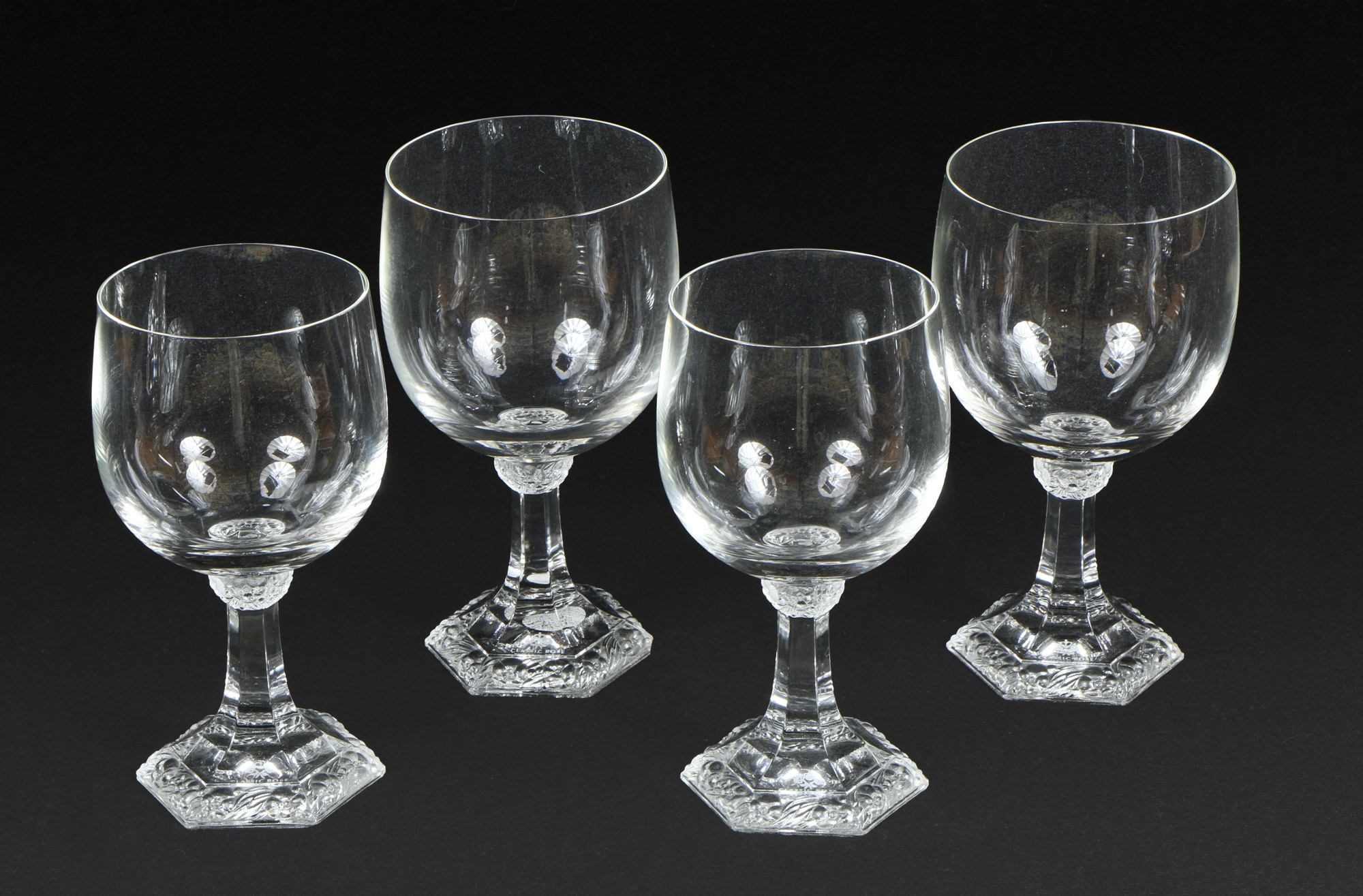  CONJUNTO DE COPAS DE CRISTAL ALEMAN SELLADO. 