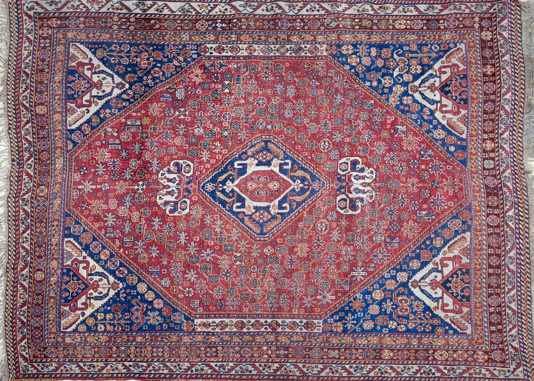  ALFOMBRA PERSA SHIRAZ DE LANA TEJIDA A MANO. 