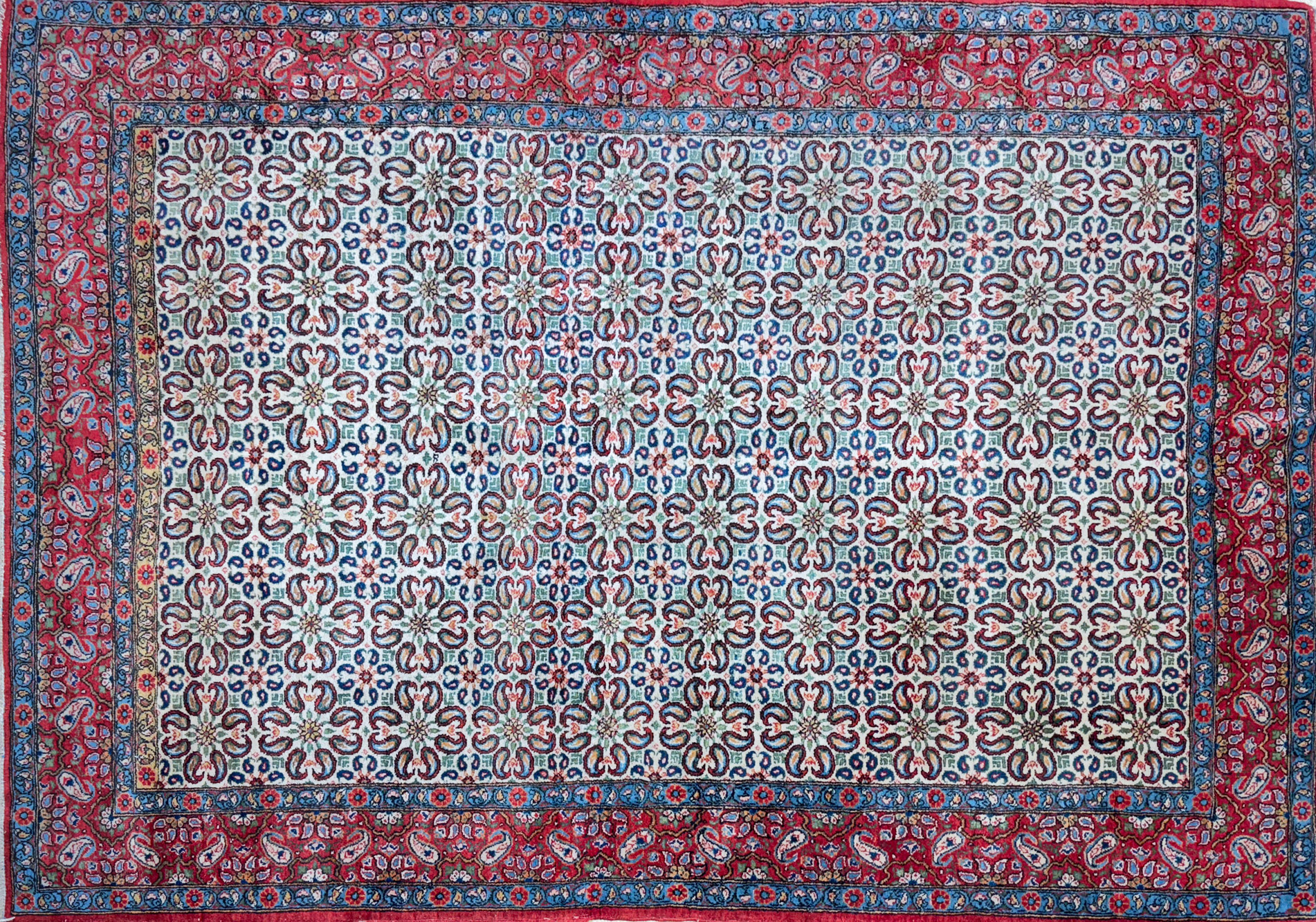  ALFOMBRA PERSA QUM DE LANA TEJIDA A MANO. 
