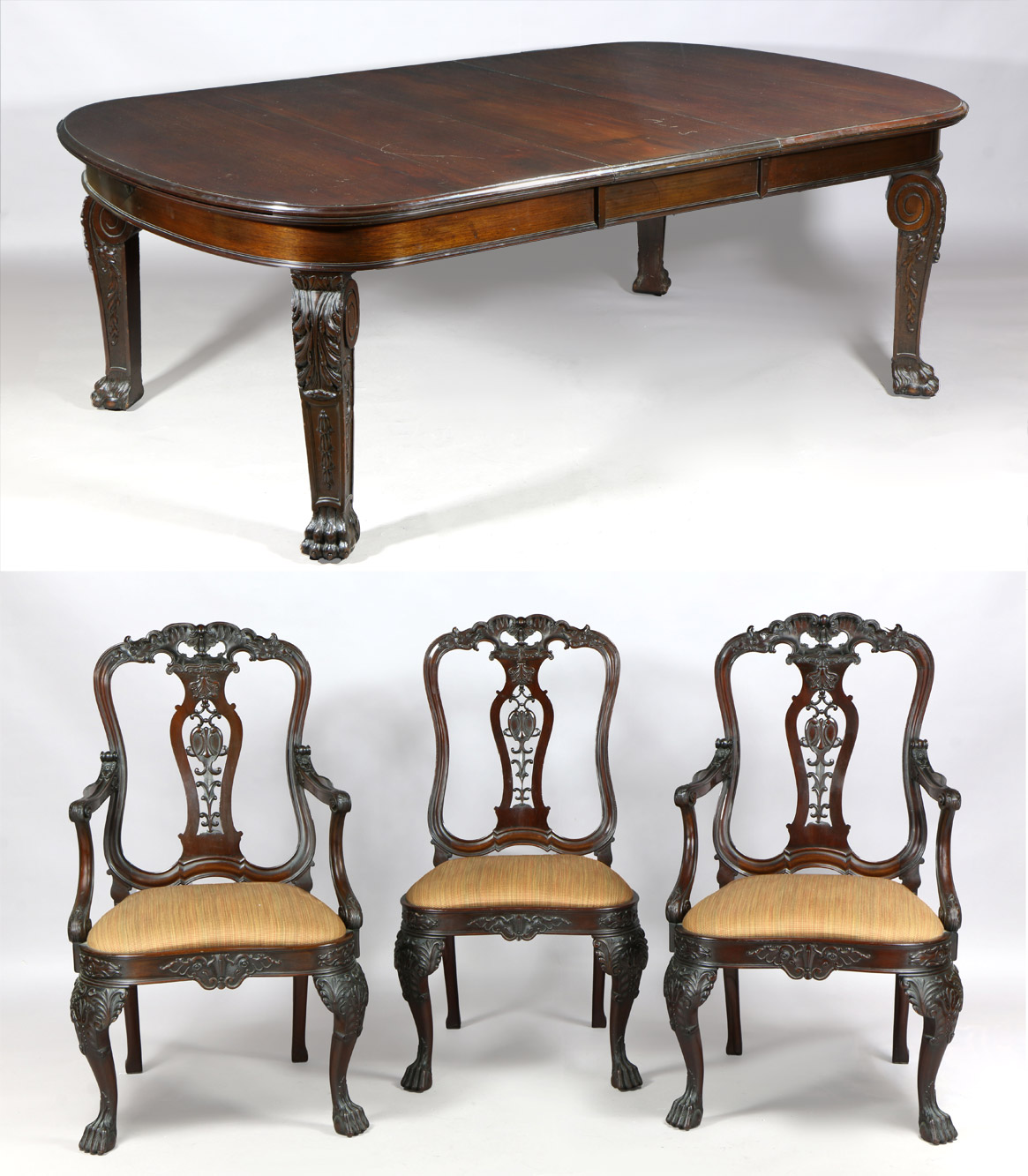  JUEGO INGLES DE ESTILO REGENCY PARA COMEDOR. 