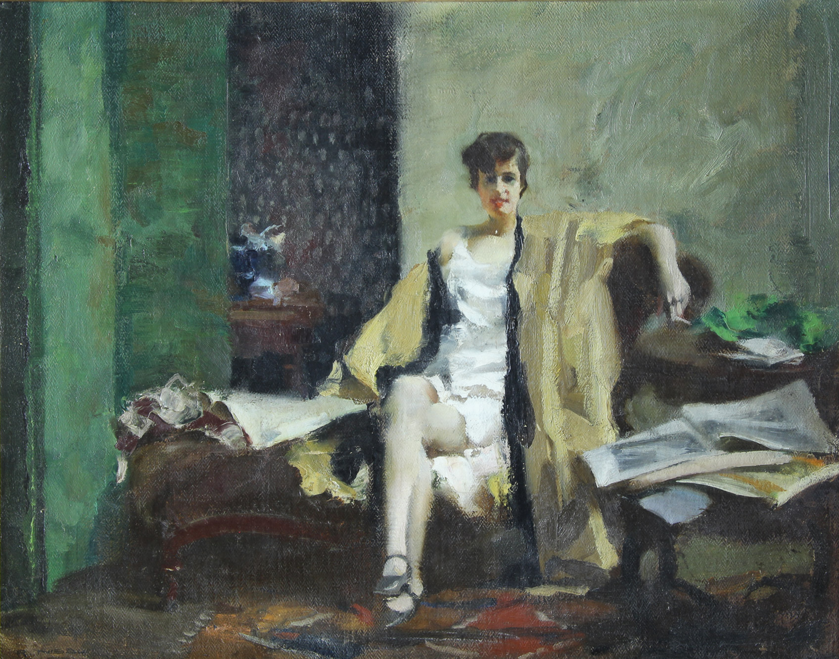 NISSL, Rudolf 'RETRATO DE MUJER SENTADA' NISSL, Rudolf 'RETRATO DE MUJER SENTADA'