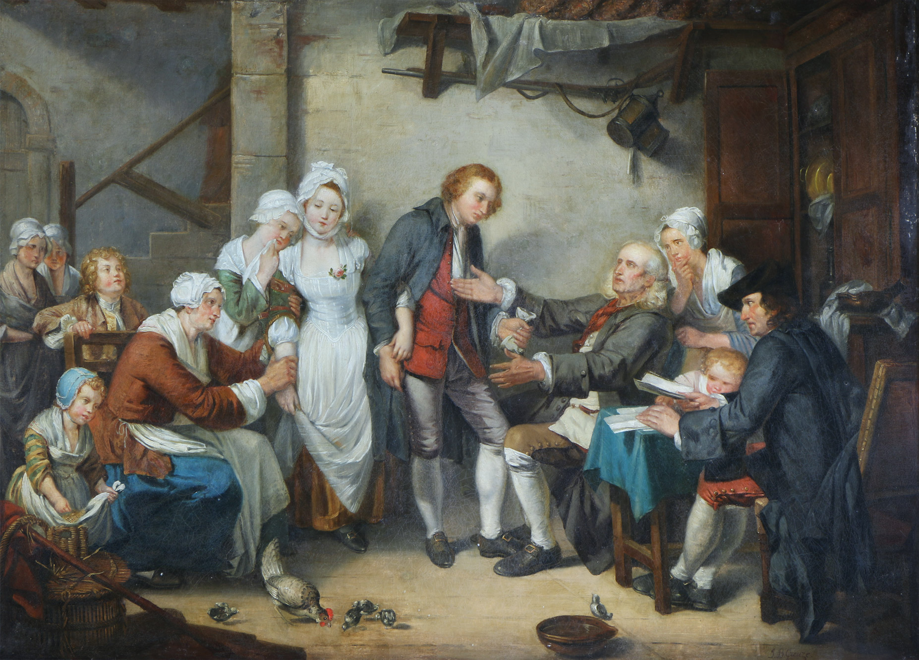 GREUZE, Jean Baptiste 'L´ACORDÉE DU VILLAGE' 