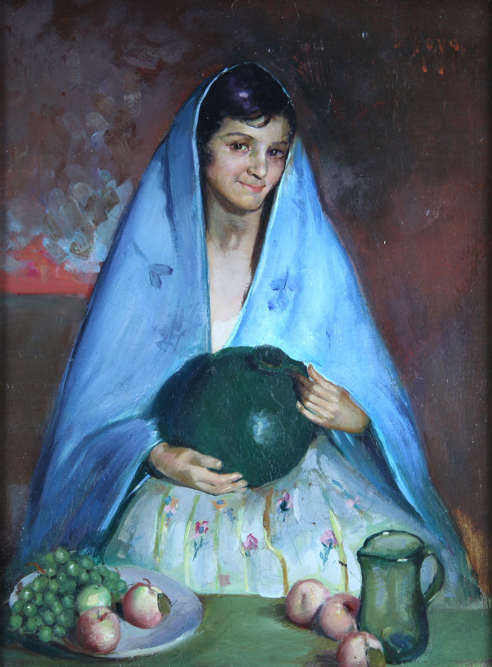 MOYA Y CALVO, Víctor 'MUJER CON FRUTAS'