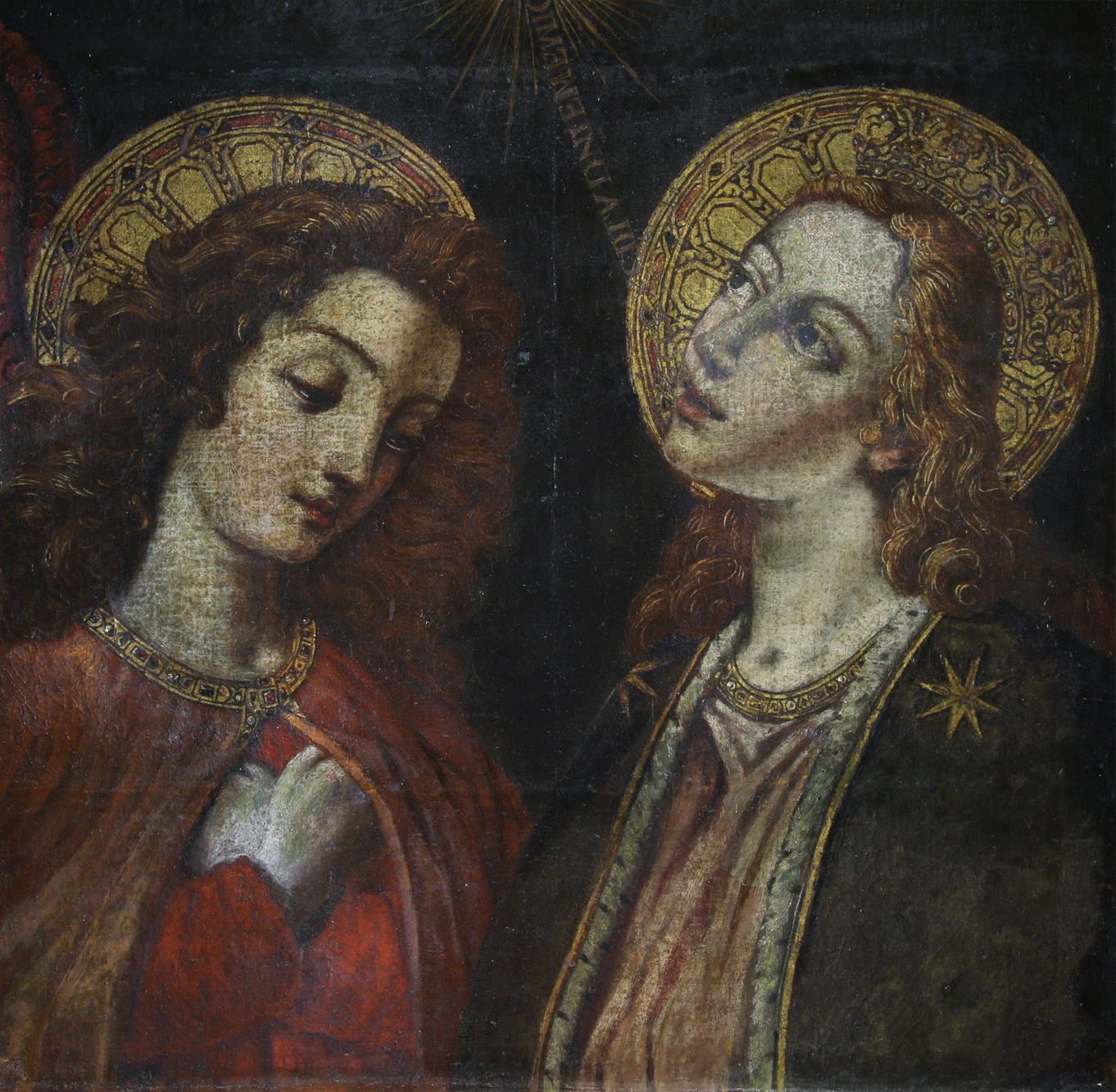 ANONIMO 'LA VIRGEN Y SAN GABRIEL' 