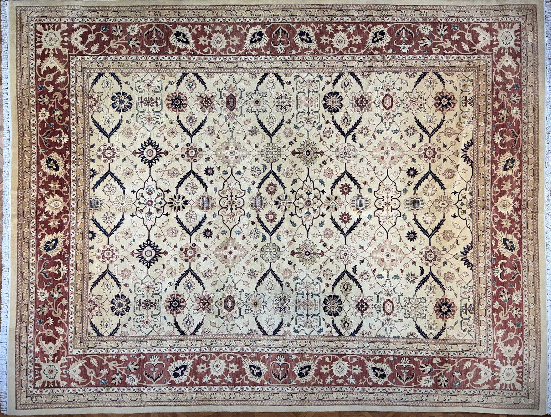  ALFOMBRA PERSA DE LANA TEJIDA A MANO.