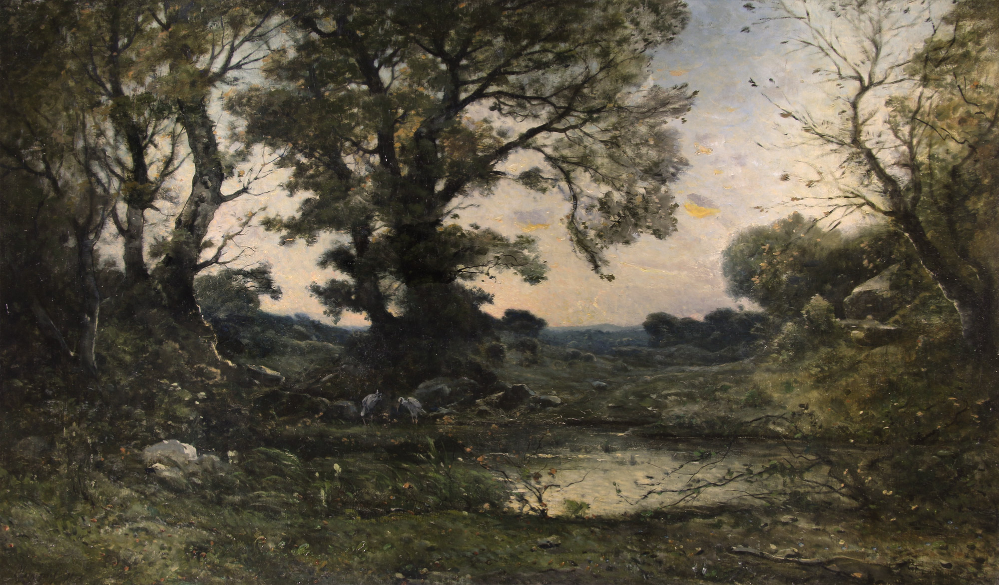 HARPIGNIES, Henri Joseph 'LE CREPUSCULE'