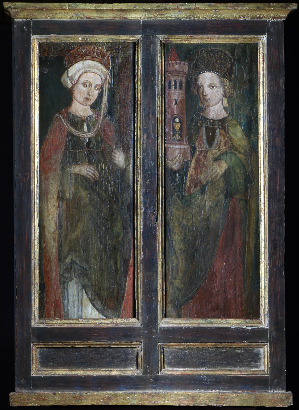  ANTIGUO DIPTICO RELIGIOSO DEL SIGLO XIX. 