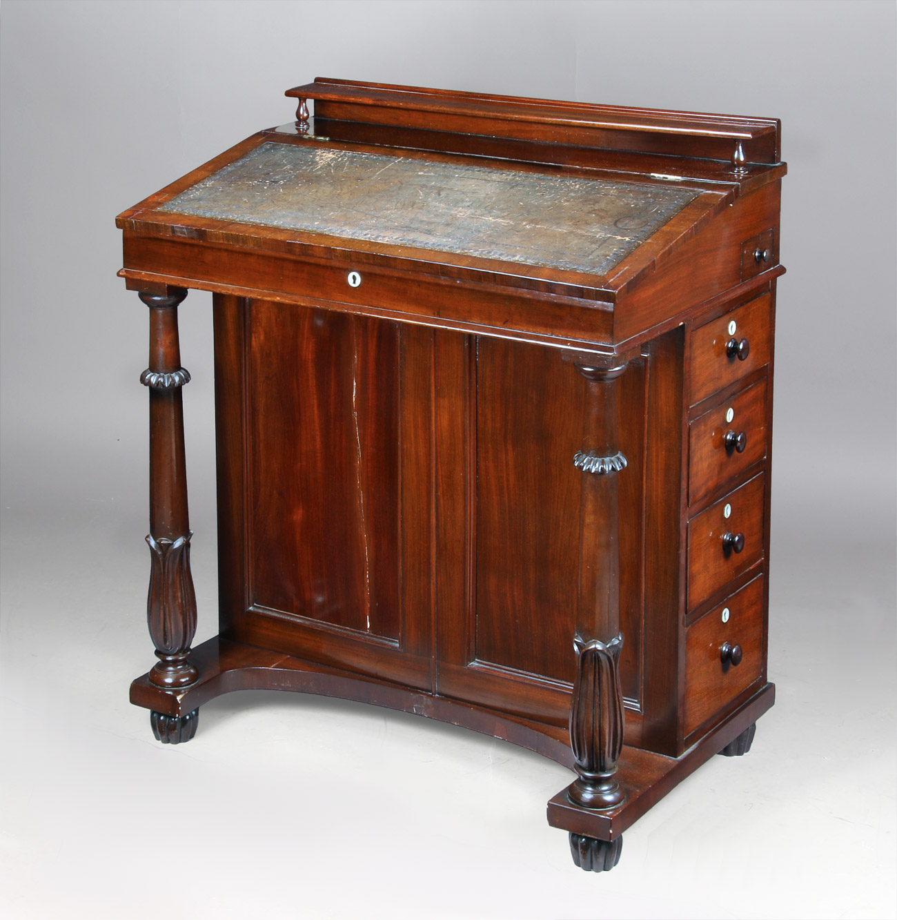  ANTIGUO ESCRITORIO 'DAVENPORT' INGLES EPOCA WILLIAM IV.