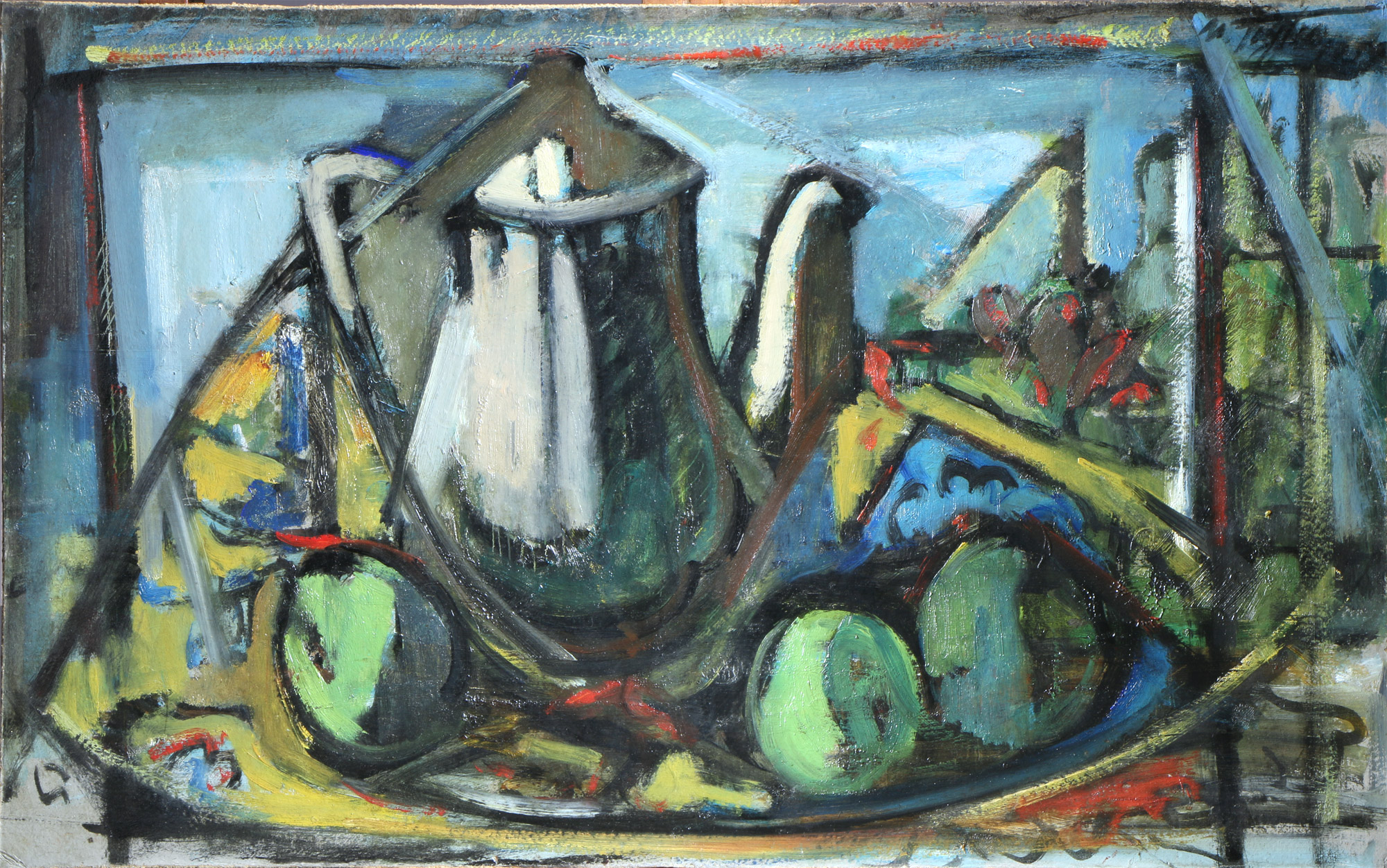 TIGLIO, Marcos 'NATURALEZA MUERTA CON CAFETERA' 