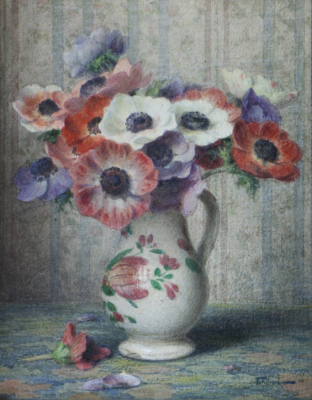 FILLIARD, Ernest  'JARRA CON ANEMONAS' 