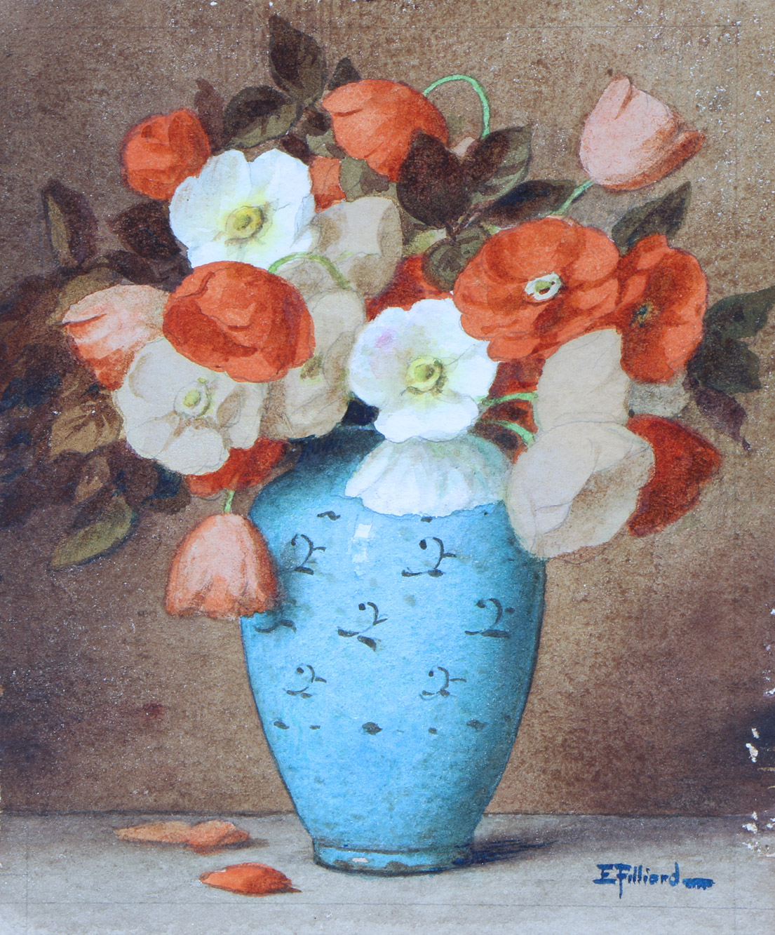 FILLIARD, Ernest  'VASO PERSA CON ANEMONAS' 