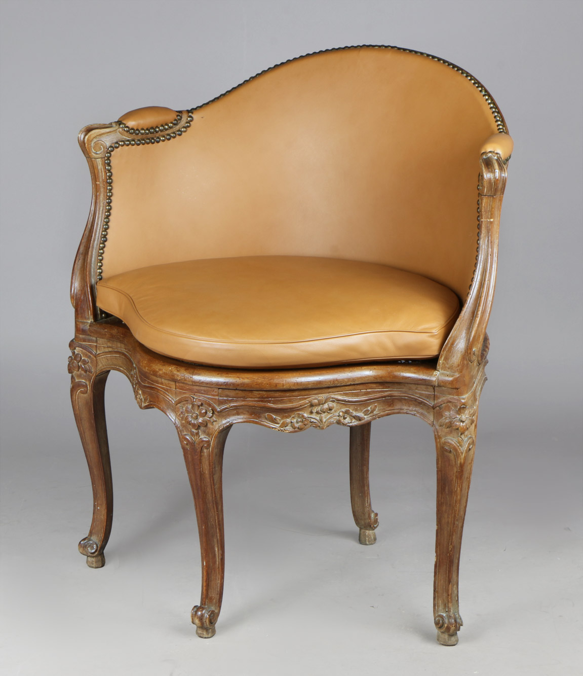  ANTIGUO SILLON FRANCES LUIS XV PARA ESCRITORIO.