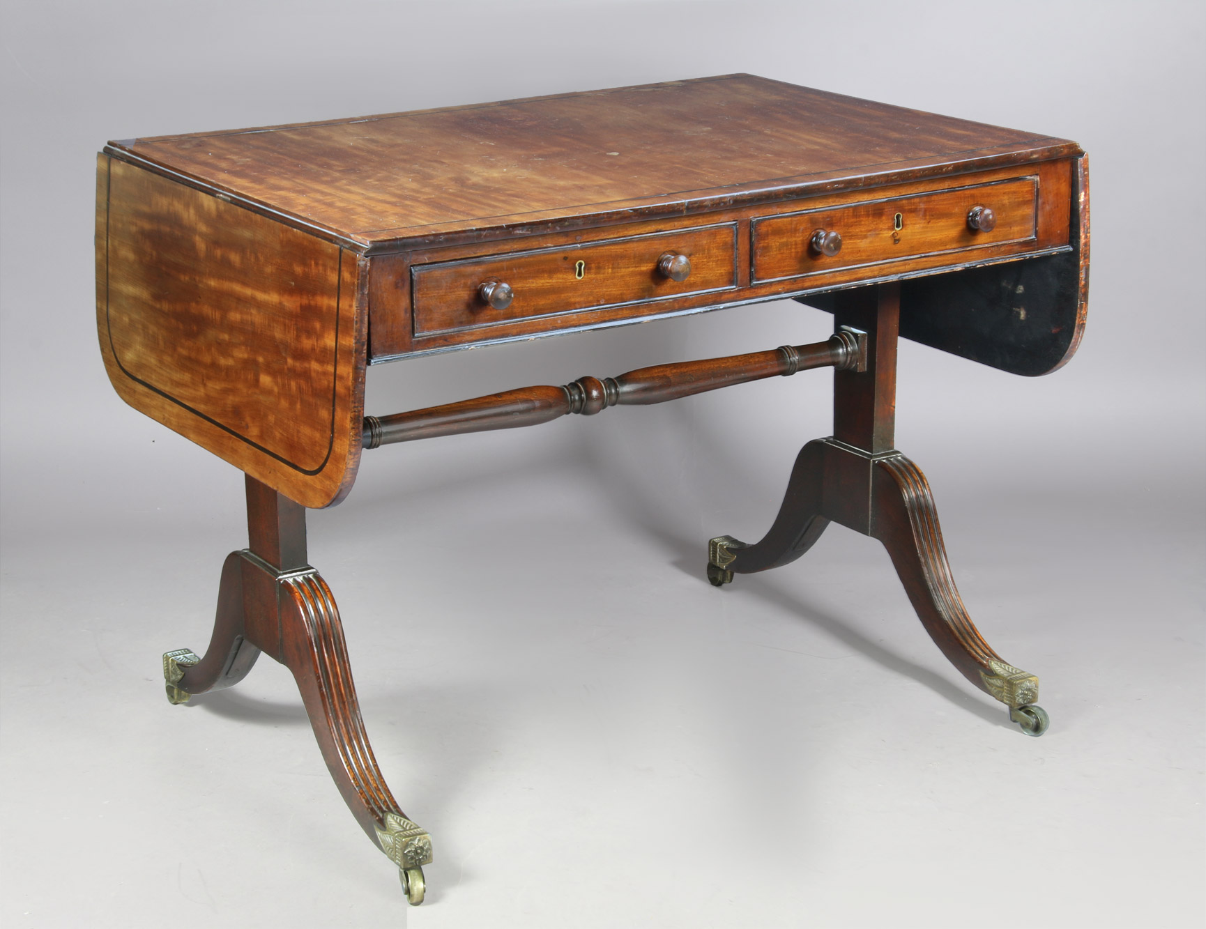  ANTIGUA 'SOFA-TABLE' INGLESA DE EPOCA GEORGE IV.