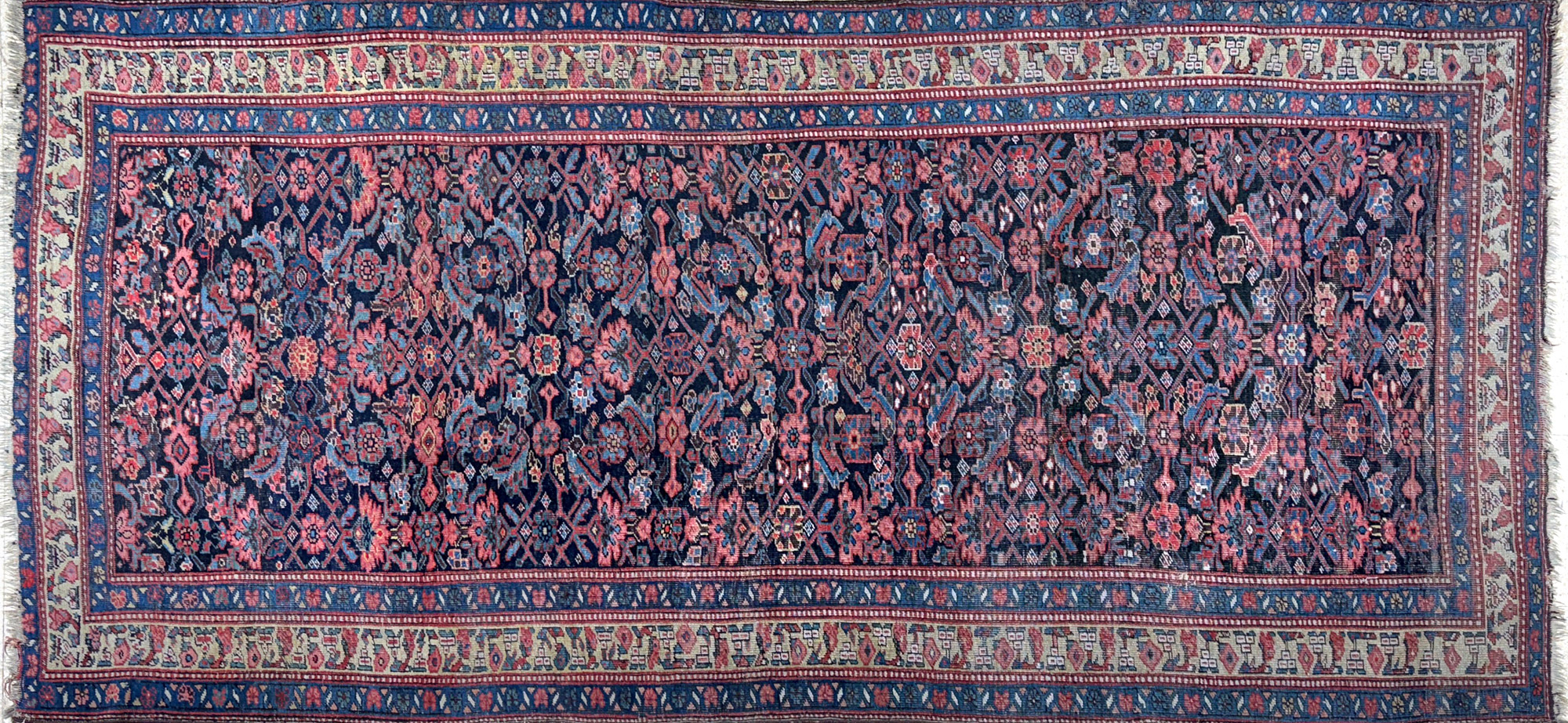  ALFOMBRA PERSA CAMINO DE LANA TEJIDA A MANO. 