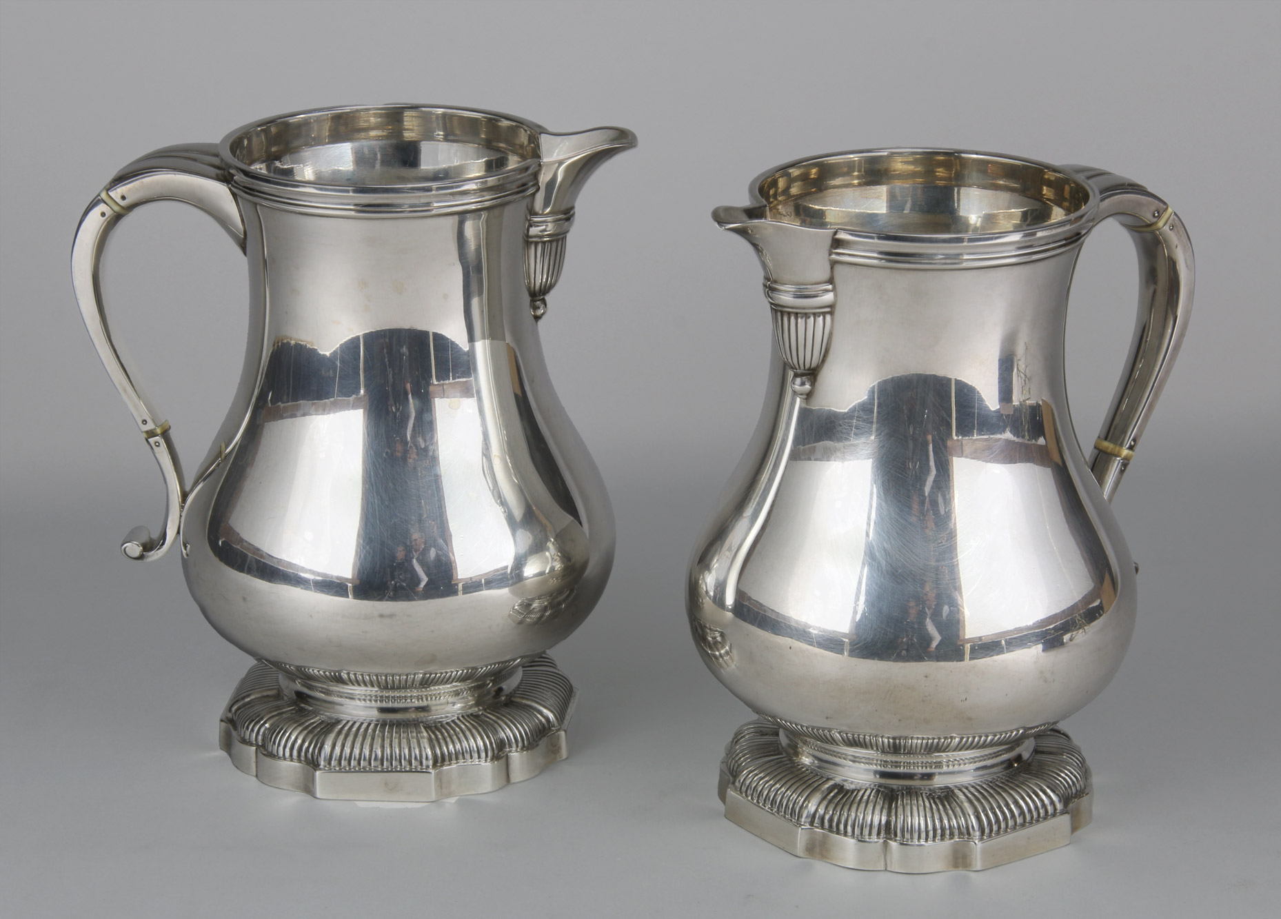  PAR DE JARRAS FRANCESAS SELLADAS PUIFORCAT. 