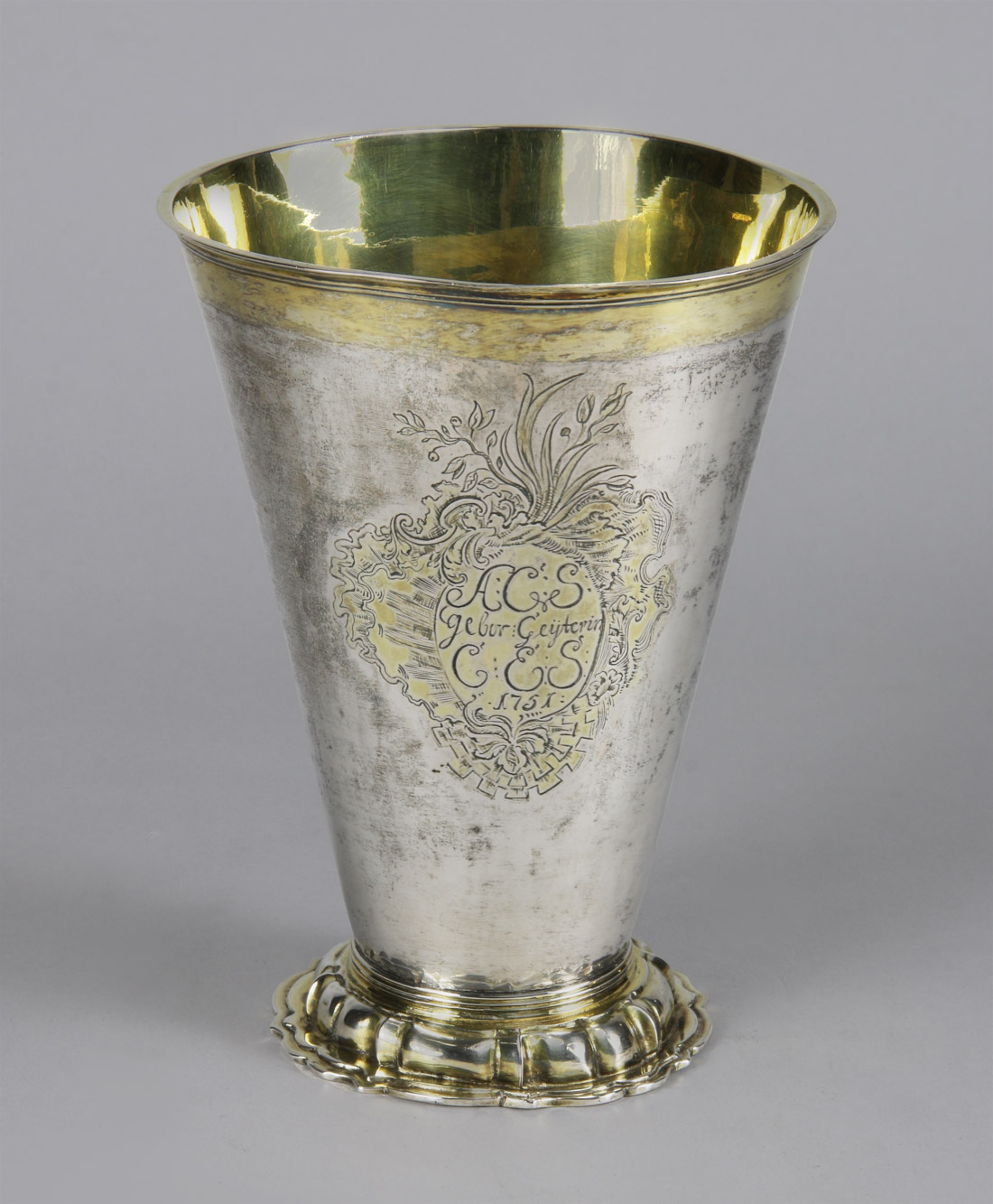  ANTIGUO VASO EUROPEO DEL SIGLO XVII. 