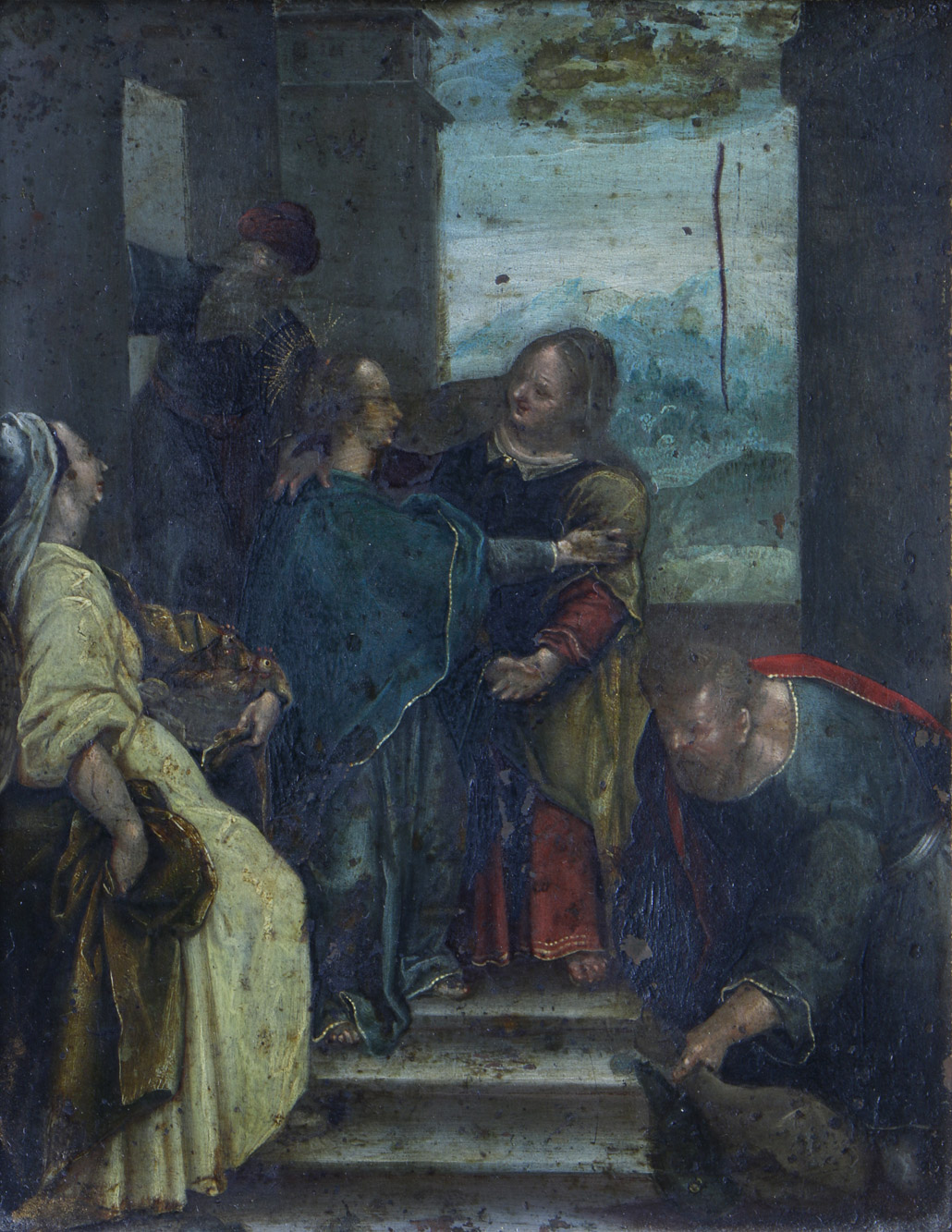 ANONIMO 'VISITACION DE LA VIRGEN A SANTA ISABEL' 