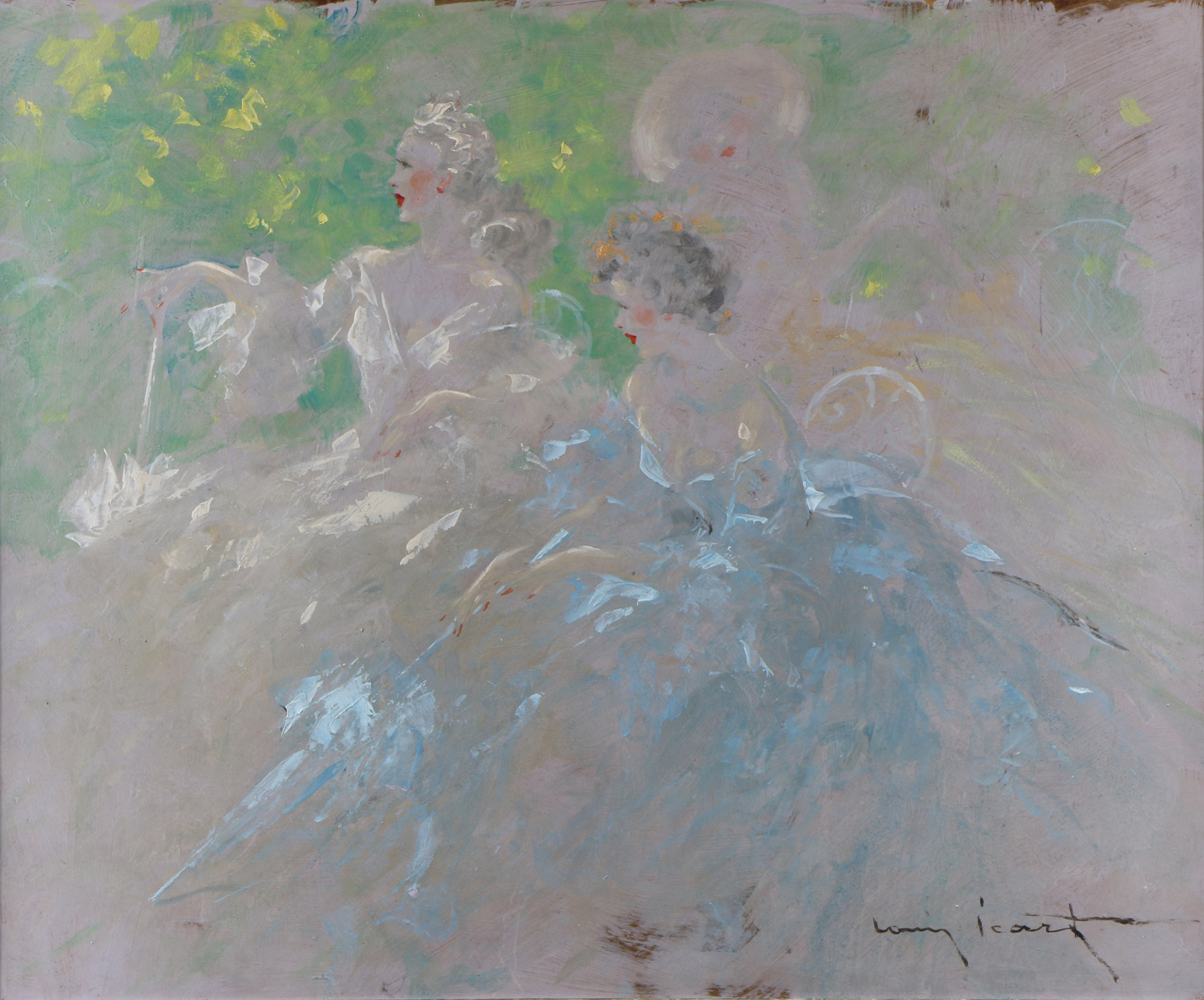 ICART, Louis 'MUJERES CON SOMBRILLAS' 