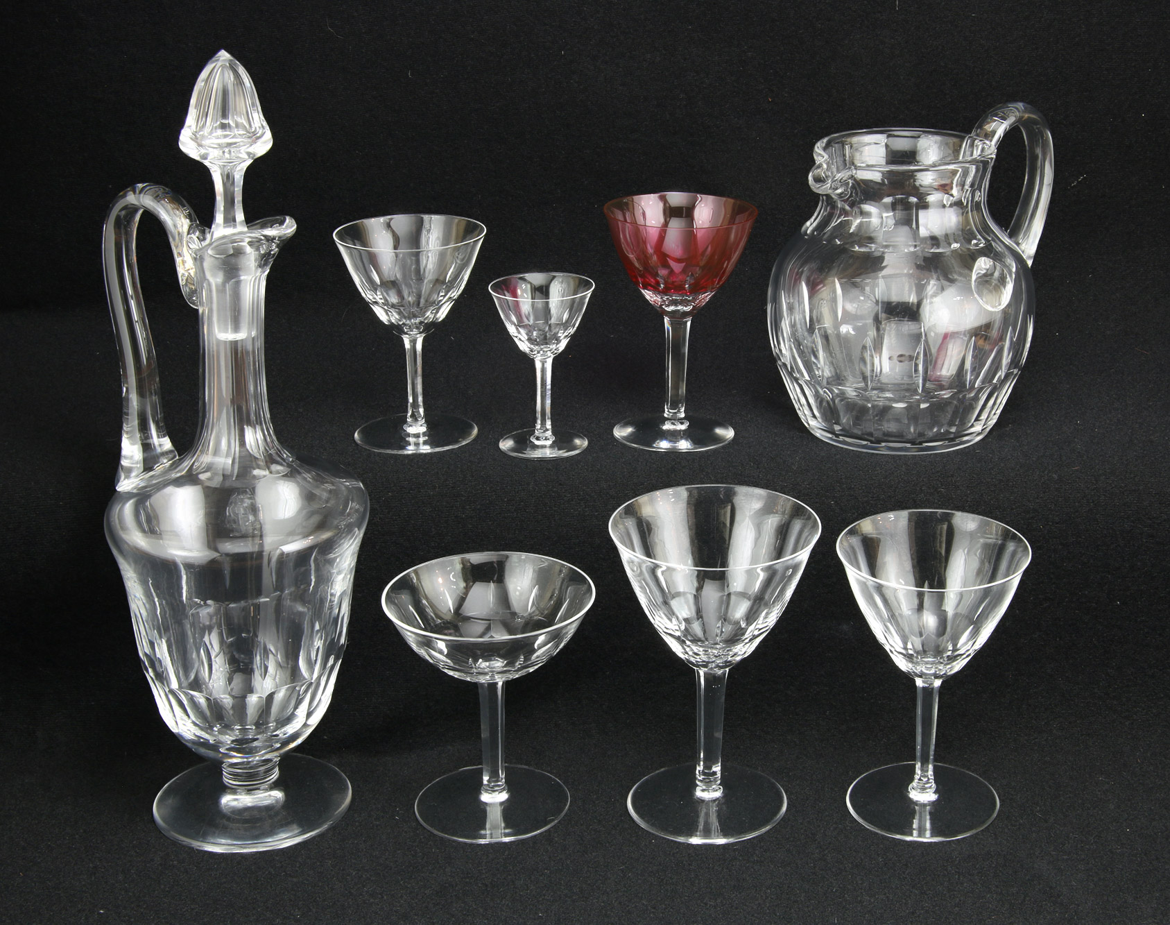  JUEGO DE COPAS DE CRISTAL FRANCES ST. LOUIS SELLADO. 