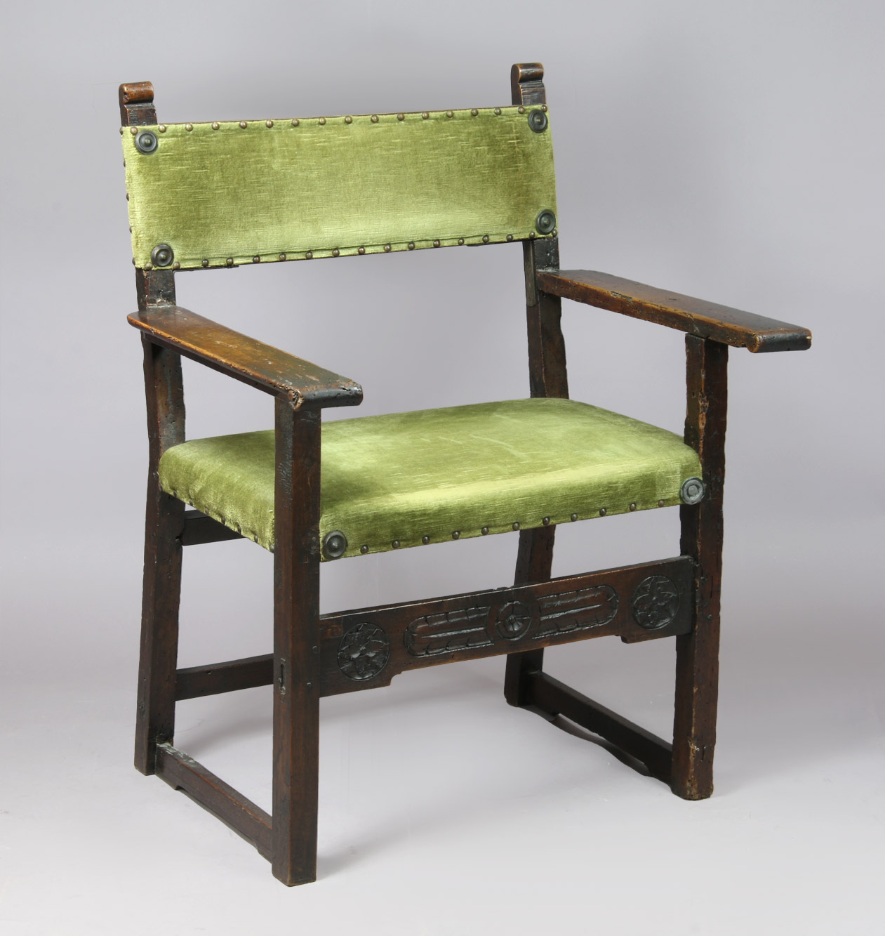  ANTIGUO SILLON CONVENTUAL ESPAÑOL DEL SIGLO XVII.