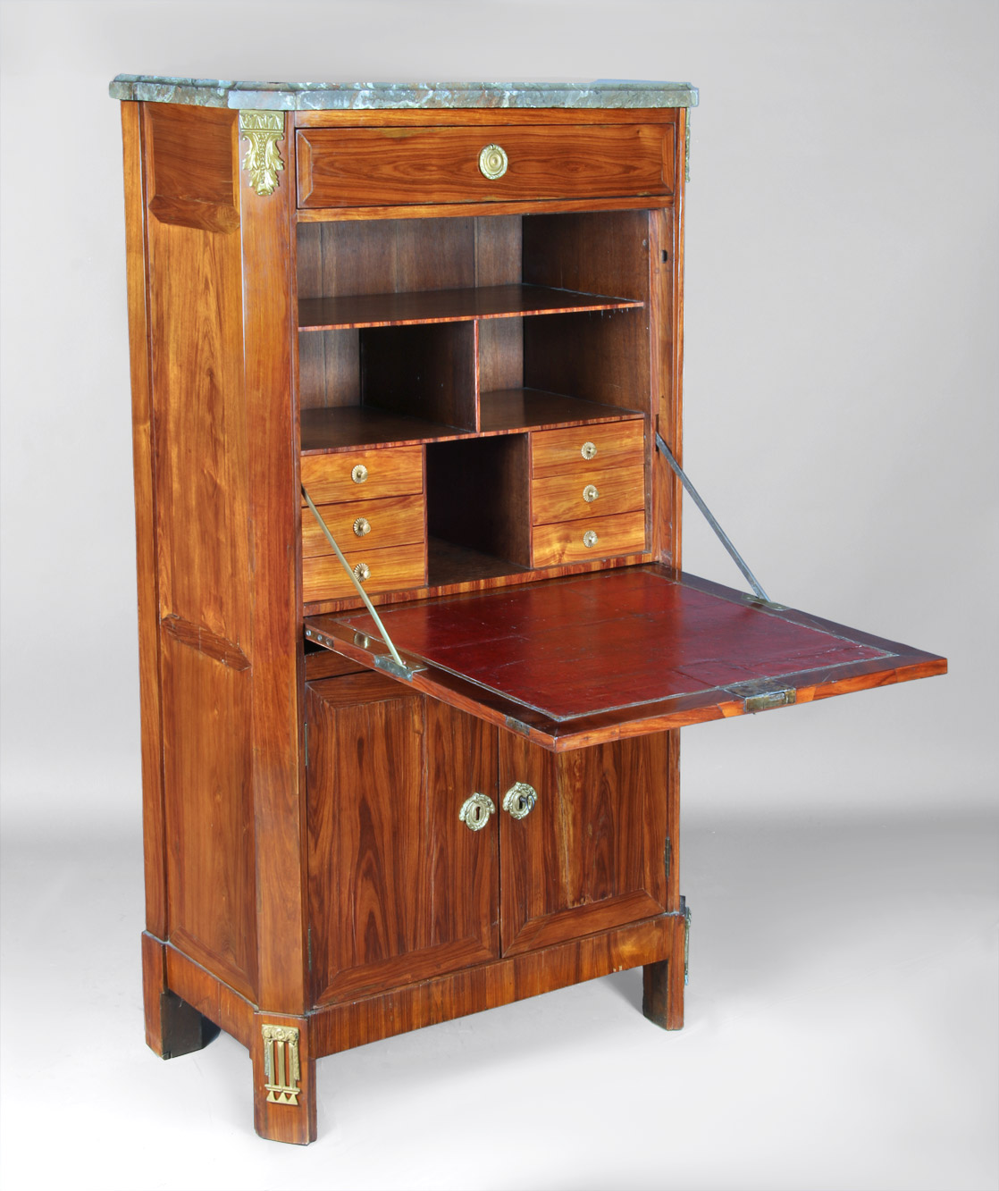  ANTIGUO SECRETAIRE 'ABATTANT' FRANCES DE EPOCA LUIS XVI.