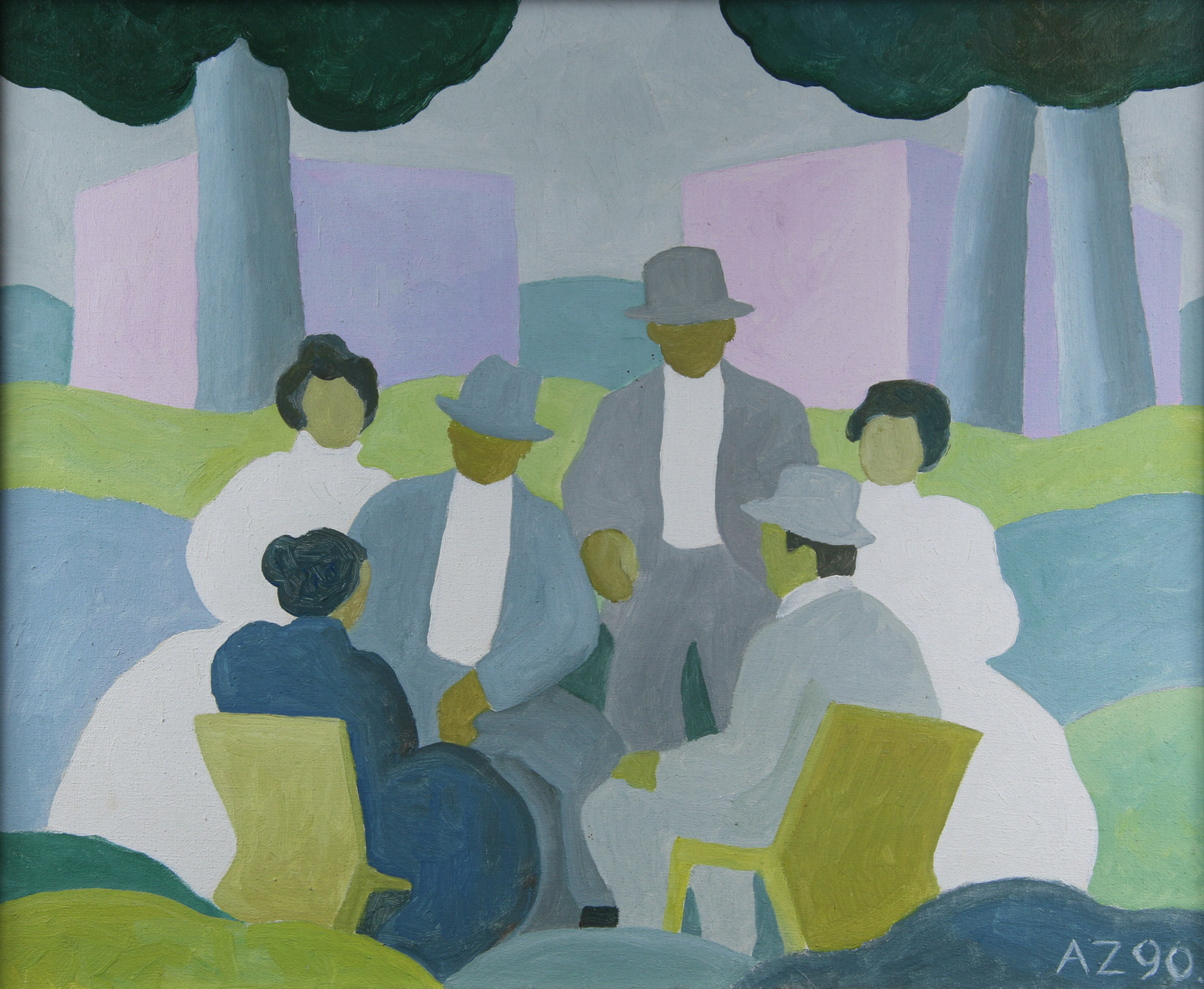 ZORRILLA DE SAN MARTIN, Alfredo 'REUNION EN EL BOSQUE'