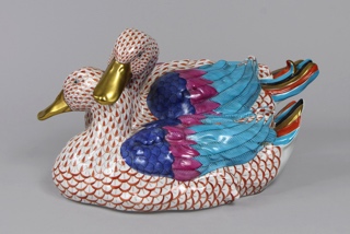 Lote 993: GRAN GRUPO DE PORCELANA HUNGARA DE HEREND. GRAN GRUPO DE PORCELANA HUNGARA DE HEREND.