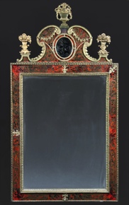 Lote 875: ANTIGUO ESPEJO FRANCÉS ESTILO BOULLE PARA SALA. ANTIGUO ESPEJO FRANCÉS ESTILO BOULLE PARA SALA.