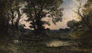 Lote 5: HARPIGNIES, Henri Joseph 'LE CREPUSCULE'