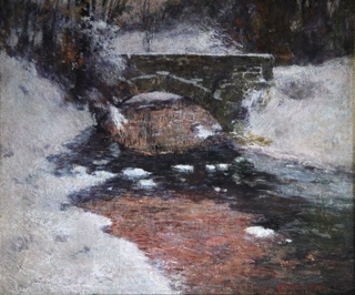 Lote 44: EDE, Frederic 'LE PONT SOUS LA NEIGE'