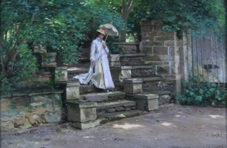 Lote 96: 'DAMA CON SOMBRILLA'  'DAMA CON SOMBRILLA' 