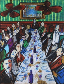 Lote 173: PAEZ VILARÓ, Jorge 'REUNION DE AMIGOS'