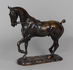 Lote 849: TOURGENEFF, Pierre Nicolas 'CHEVAL AU DRESSAGE' 