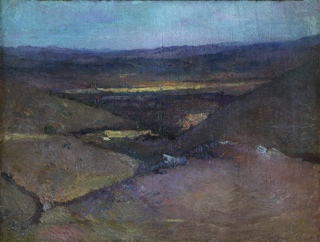 Lote 126: FADER, Fernando 'PAISAJE DE LA MINA DE PETROLEO'