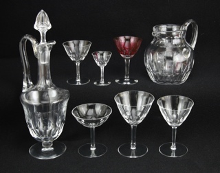 Lote 734: JUEGO DE COPAS DE CRISTAL FRANCES ST. LOUIS SELLADO.  JUEGO DE COPAS DE CRISTAL FRANCES ST. LOUIS SELLADO. 