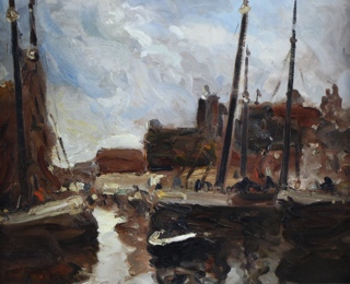 Lote 79: BRANGWYN, Frank 'WINDY DAY' 