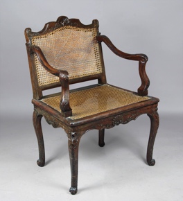 Lote 383: ANTIGUO SILLON FRANCES DE EPOCA REGENCE. ANTIGUO SILLON FRANCES DE EPOCA REGENCE.