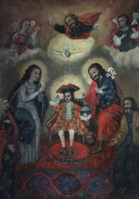 Lote 141: ANONIMO Sudamericana 'LA SAGRADA FAMILIA'