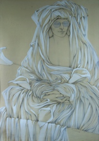 Lote 169: SCHUSSHEIM, Renata 'MUJER CON ANTEOJOS'