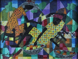 Lote 197: COACHY Jean Eliud 'MUJERES CON CANASTOS DE FRUTAS'