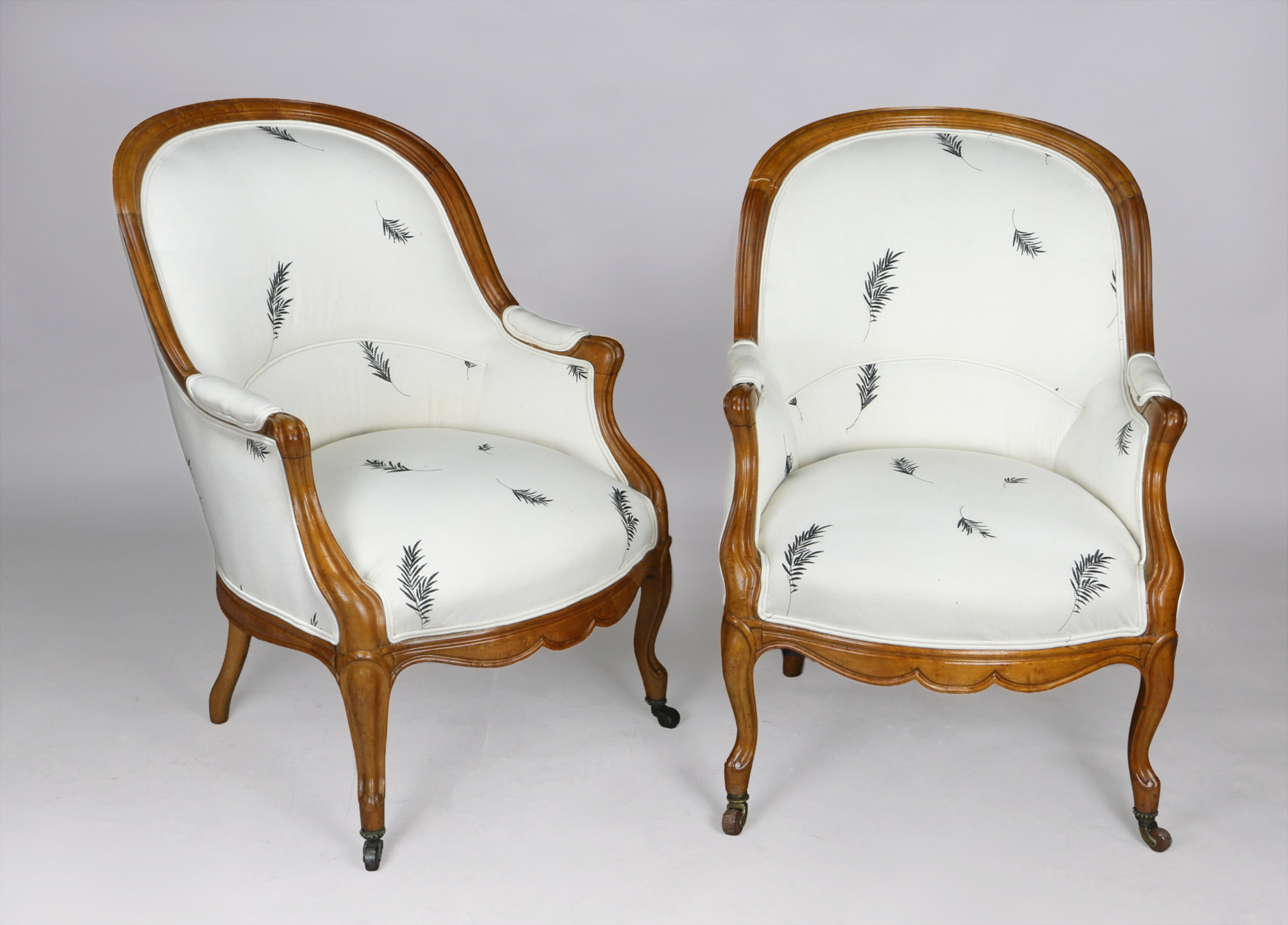  PAR DE SILLONES FRANCESES EPOCA NAPOLEON III. 